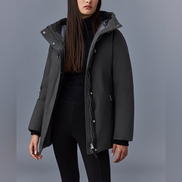 MACKAGE JENI-FZ CARBON S -2 in 1 ladies Down Parka - Picture 6 of 10